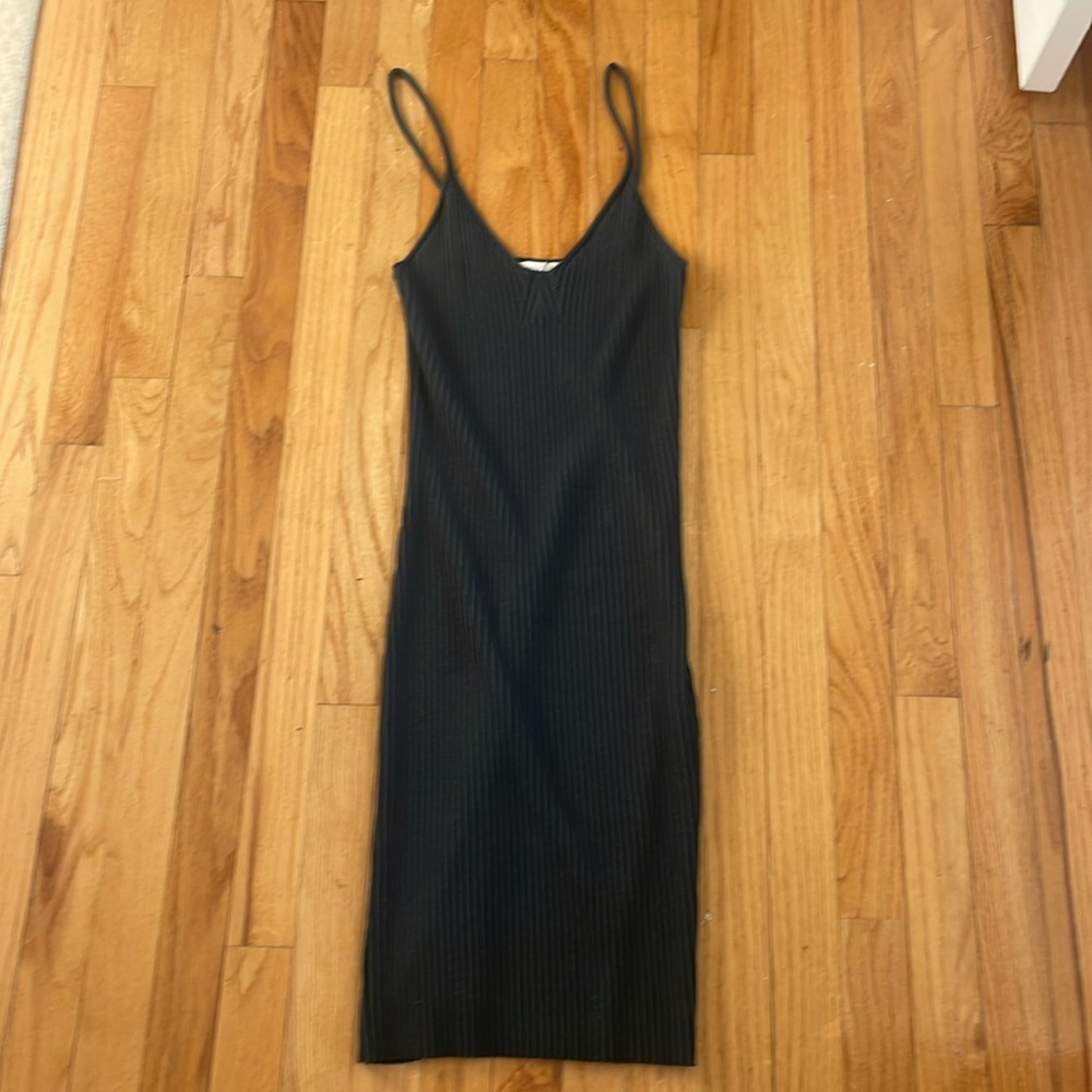 Knit ribbed dress